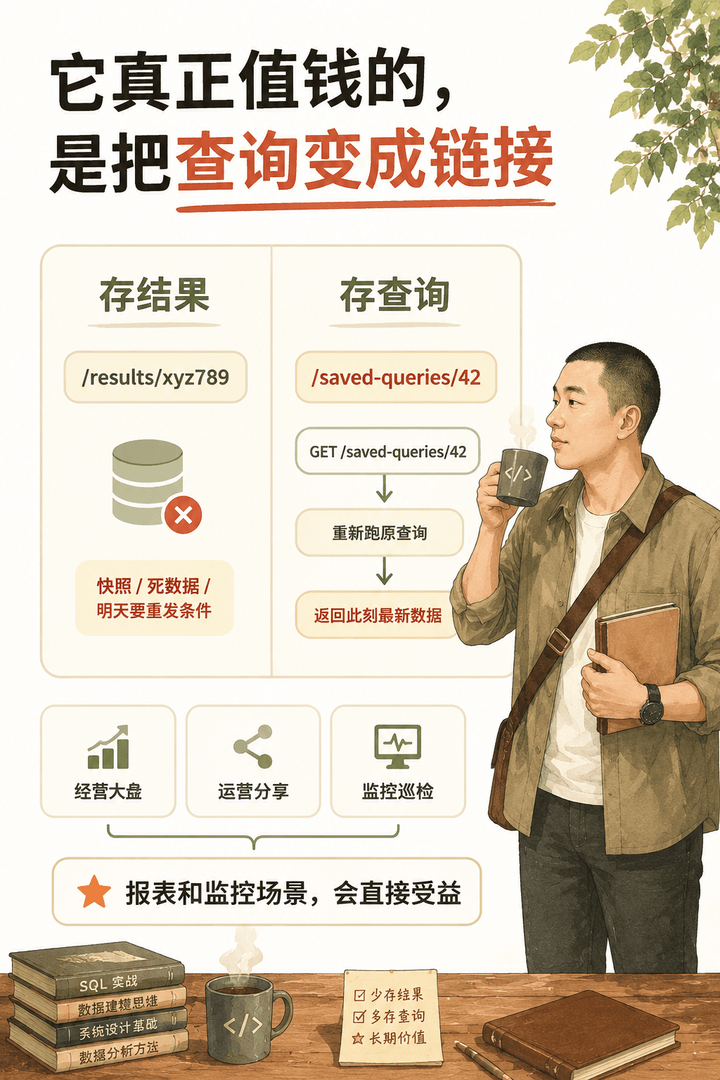 它真正值钱的，是把查询变成链接